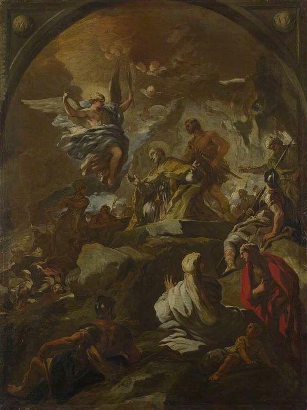 Le martyre de saint Janvier - Luca Giordano image 1 copie peinte à la main à l’huile