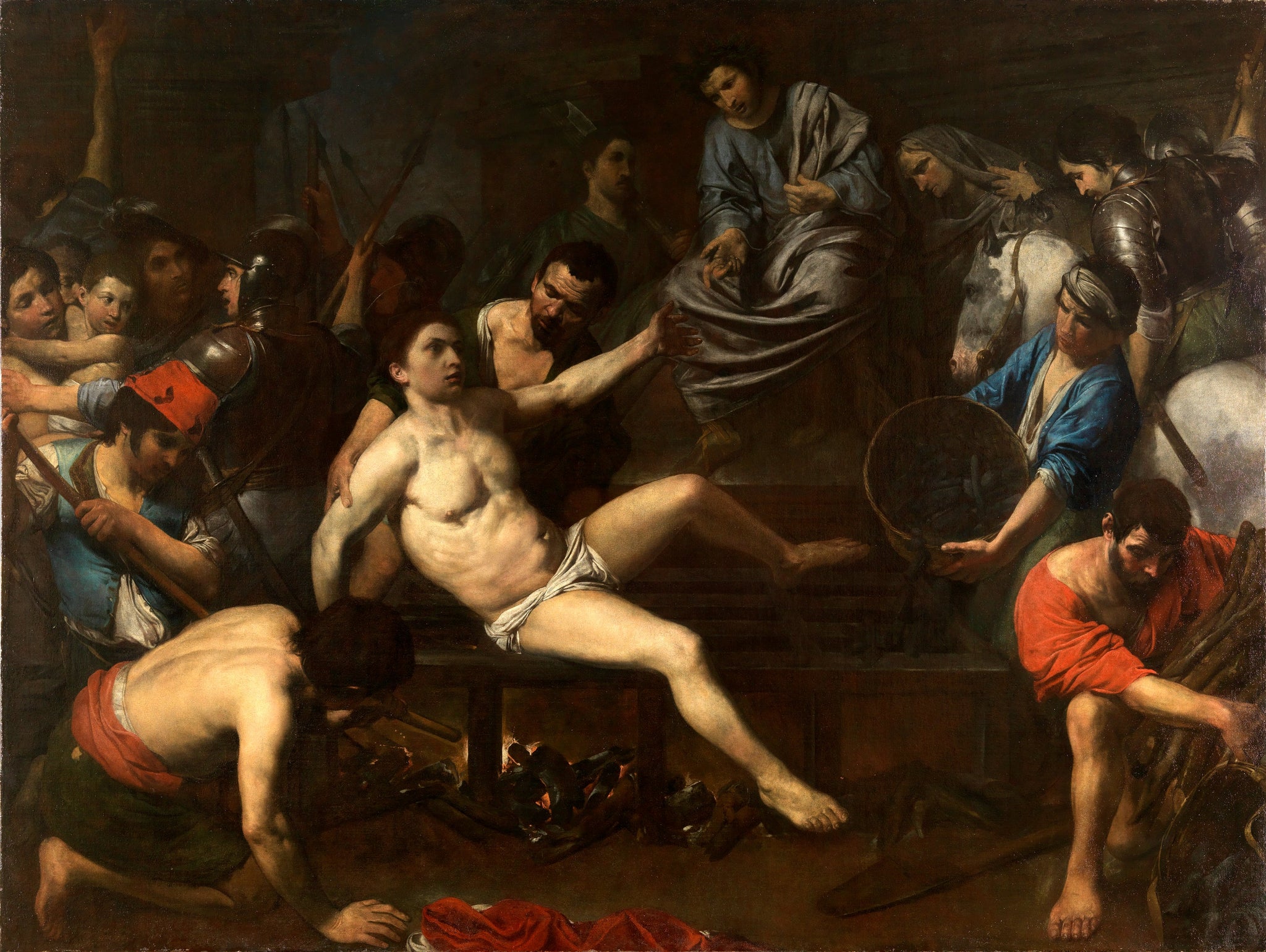 Le martyre de saint Laurent - Valentin de Boulogne image 1 reproduction de peinture à l’huile