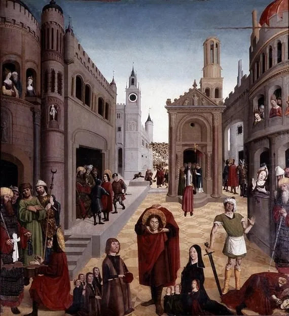 Le martyre de Saint Mitre - Nicolas Froment image 1 reproduction artisanale de tableau