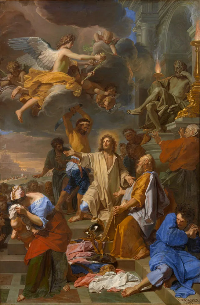 Le Martyre de saint Ovide - Jean-Baptiste Jouvenet image 1 copie peinte à la main à l’huile