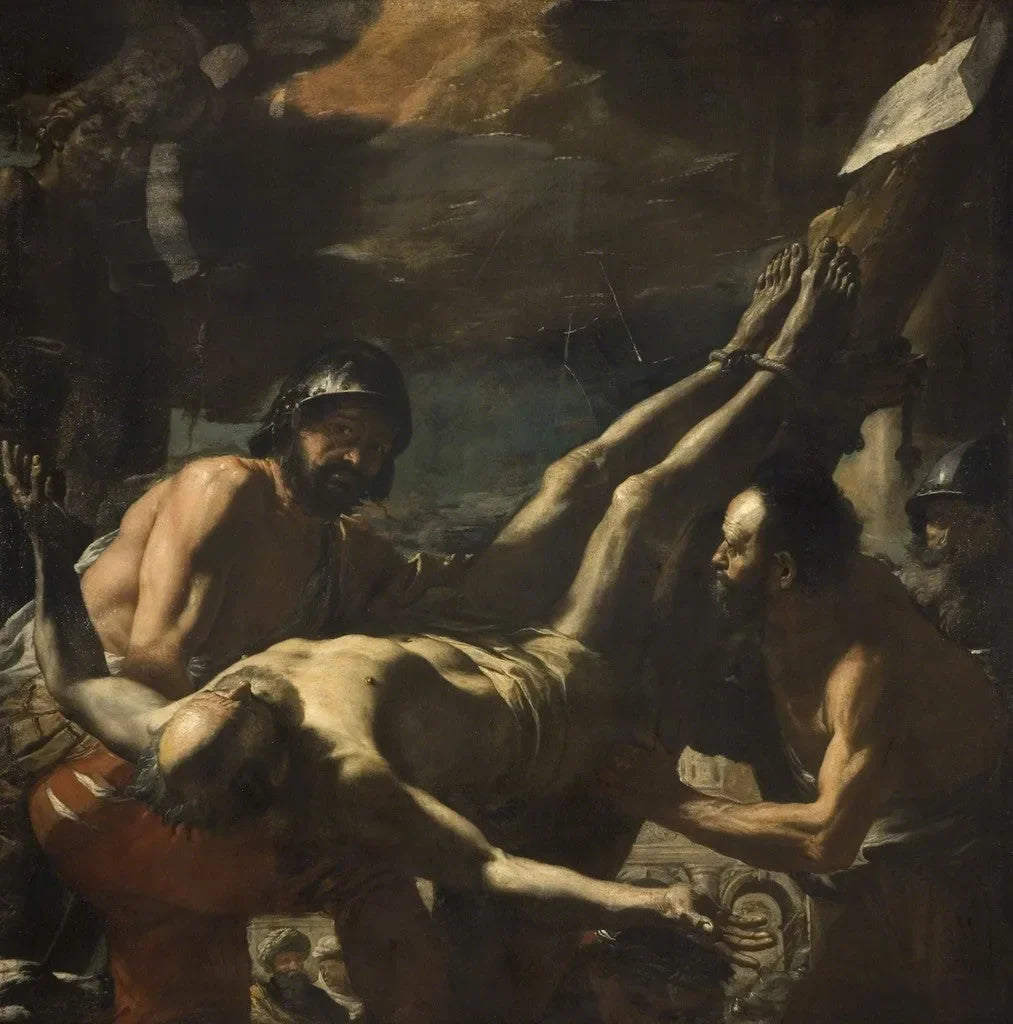 Le martyre de saint Pierre - Mattia Preti image 1 copie peinte à la main à l’huile