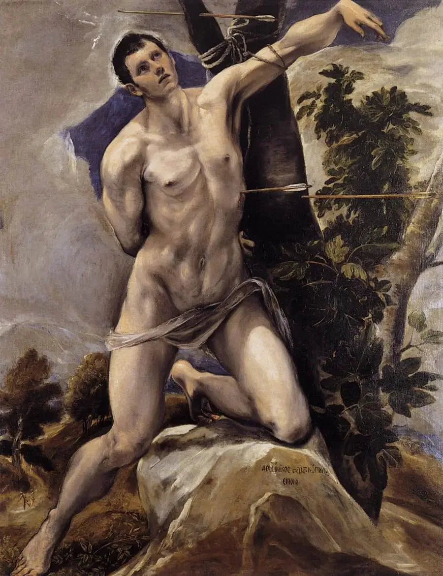 Le Martyre de Saint Sébastien - El Greco image 1 copie peinte à la main à l’huile