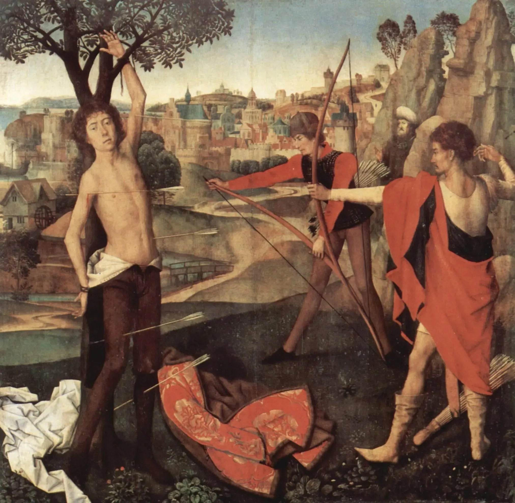 Le Martyre de saint Sébastien - Hans Memling image 1 reproduction de peinture à l’huile