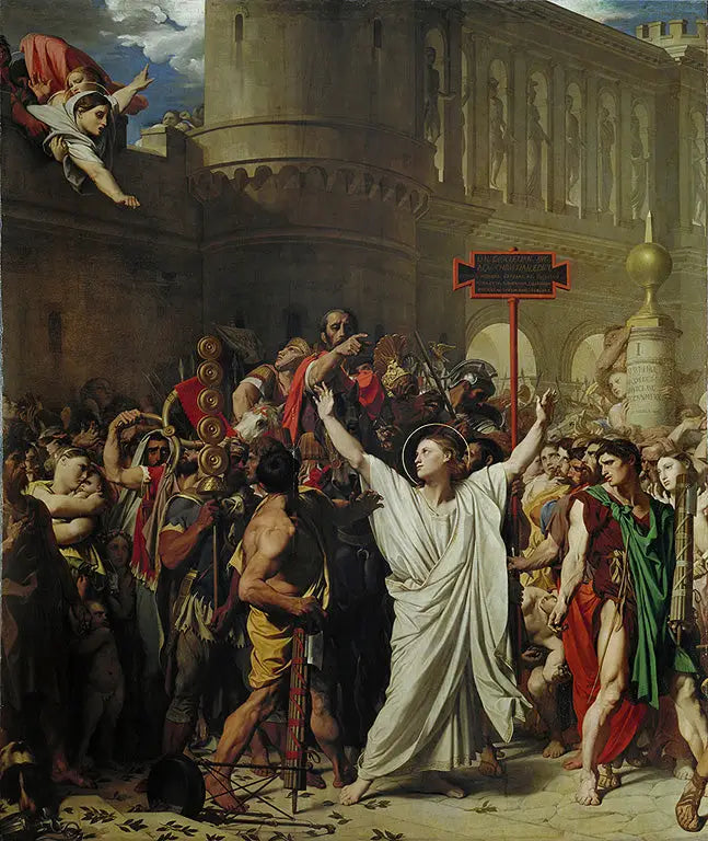 Le Martyre de Saint Symphorien - Jean-Auguste-Dominique Ingres image 1 reproduction de peinture à l’huile