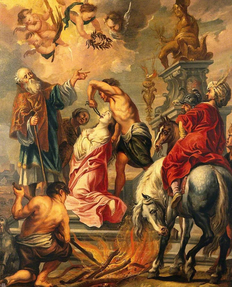 Le martyre de sainte Apolline - Jacob Jordaens image 1 tableau peint à l’huile sur toile