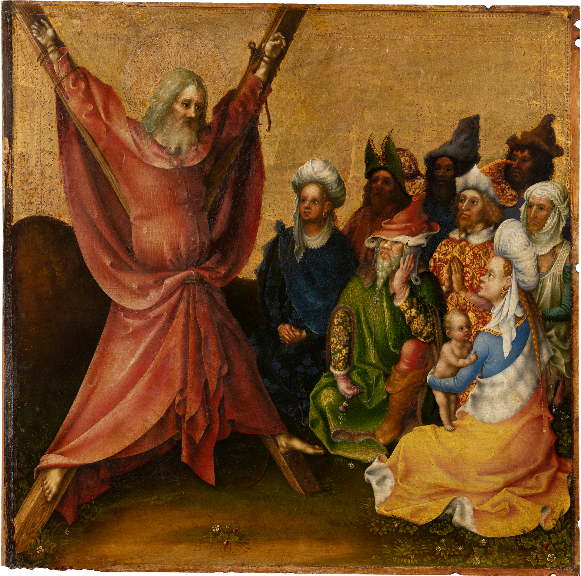 Le martyre des apôtres : le martyre de saint André - Stefan Lochner image 1 copie de tableau peinte à la main