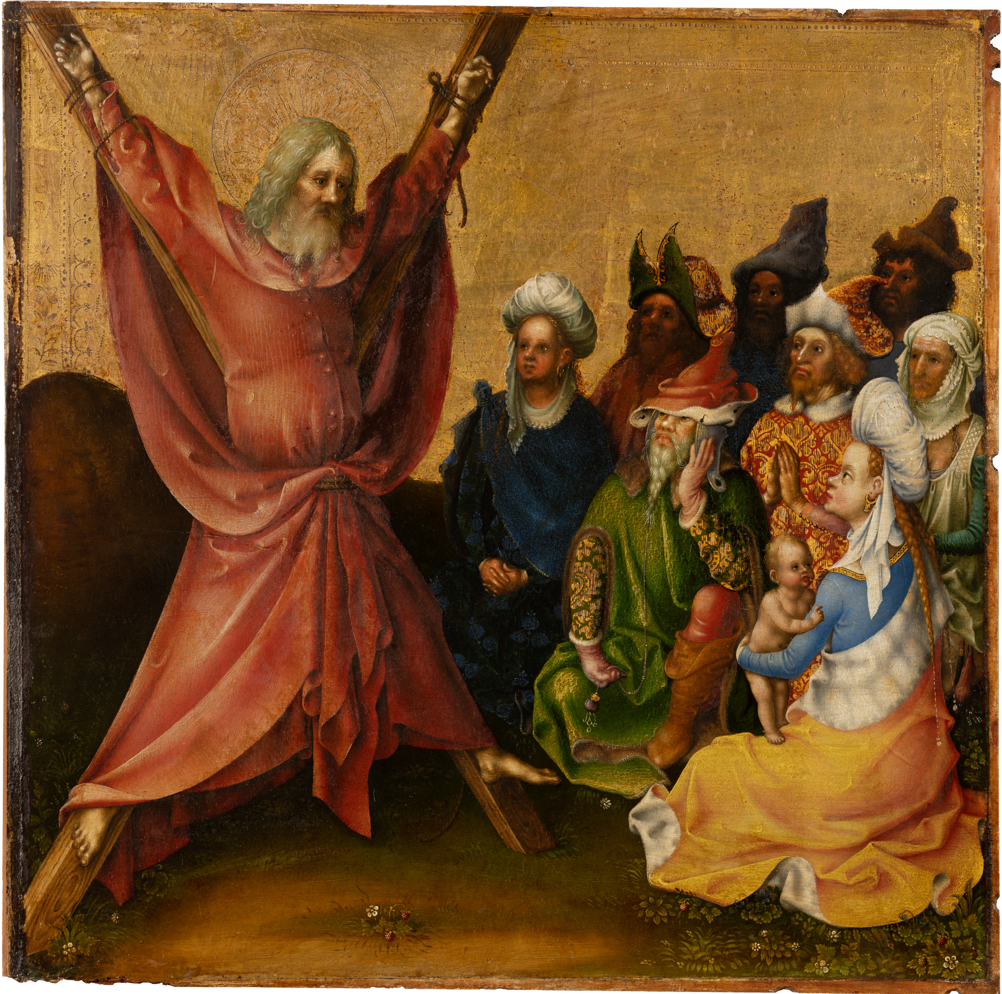 Le martyre des apôtres : le martyre de saint André - Stefan Lochner image 1 copie de tableau peinte à la main