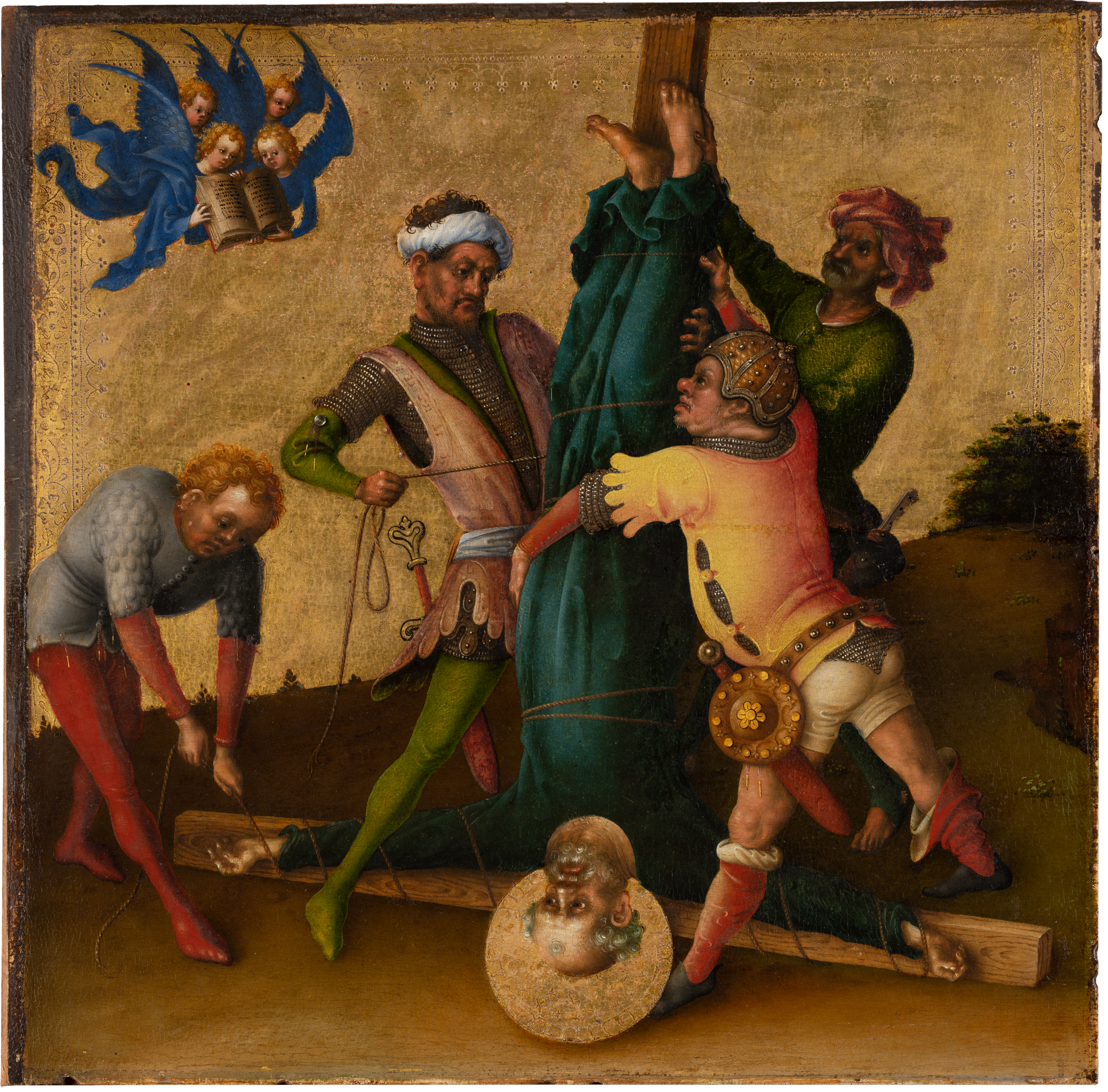 Le martyre des apôtres : le martyre de saint Pierre - Stefan Lochner image 1 tableau peint à l’huile sur toile