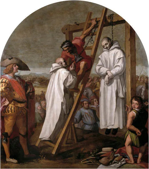 Le martyre des pères John Rochester et James Walworth - Vincenzo Carducci image 1 reproduction de peinture à l’huile