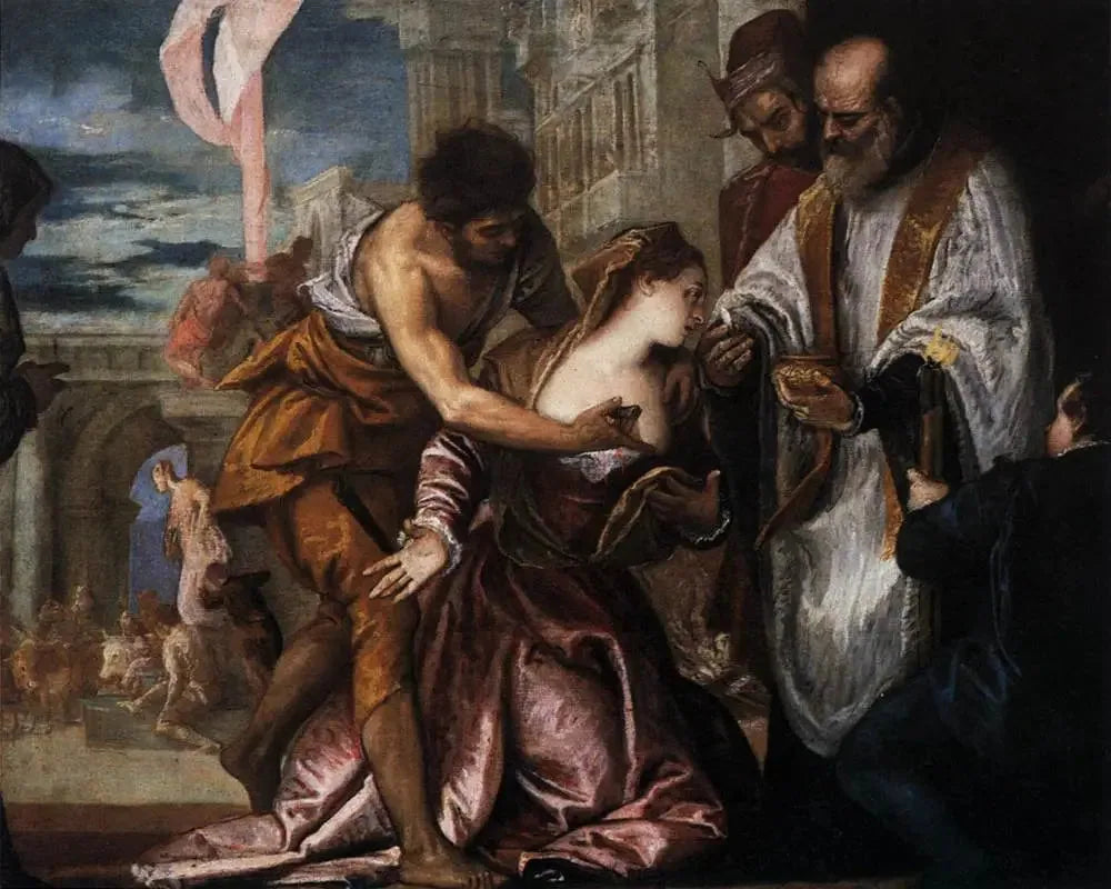 Le Martyre et la dernière communion de Sainte Lucie - Paul Véronèse image 1 copie peinte à la main à l’huile