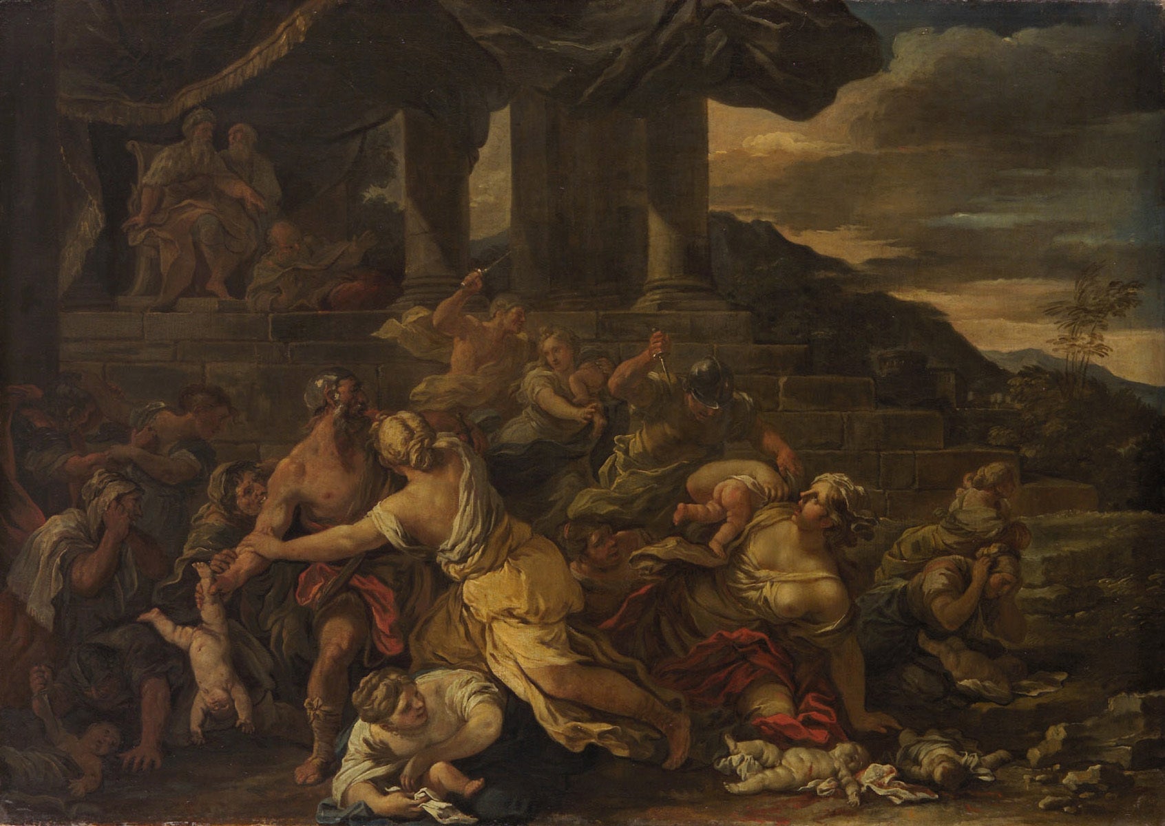 Le massacre des enfants à Bethléem - Luca Giordano image 1 reproduction artisanale de tableau