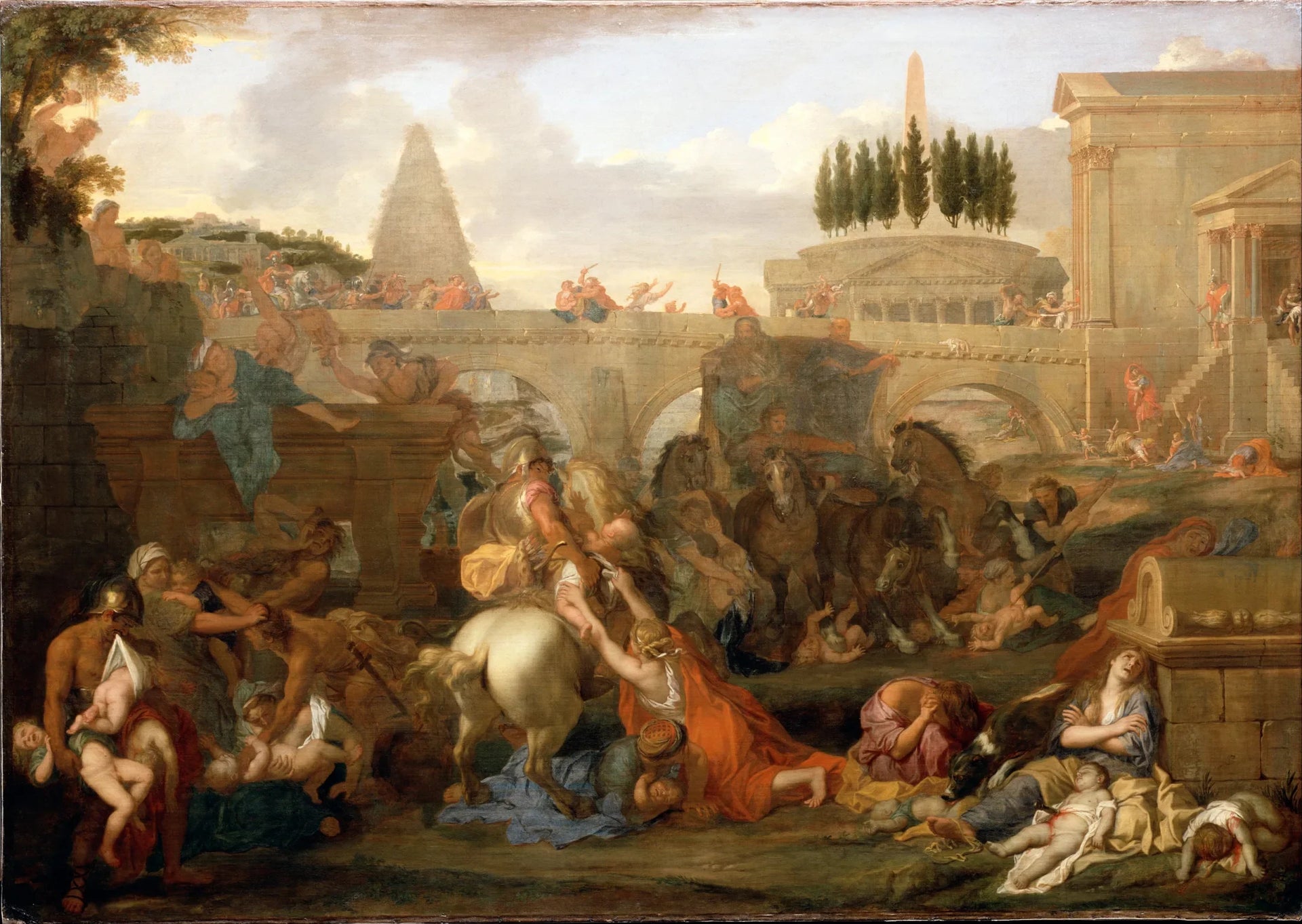 Le Massacre des Innocents - Charles Le Brun image 1 reproduction artisanale de tableau