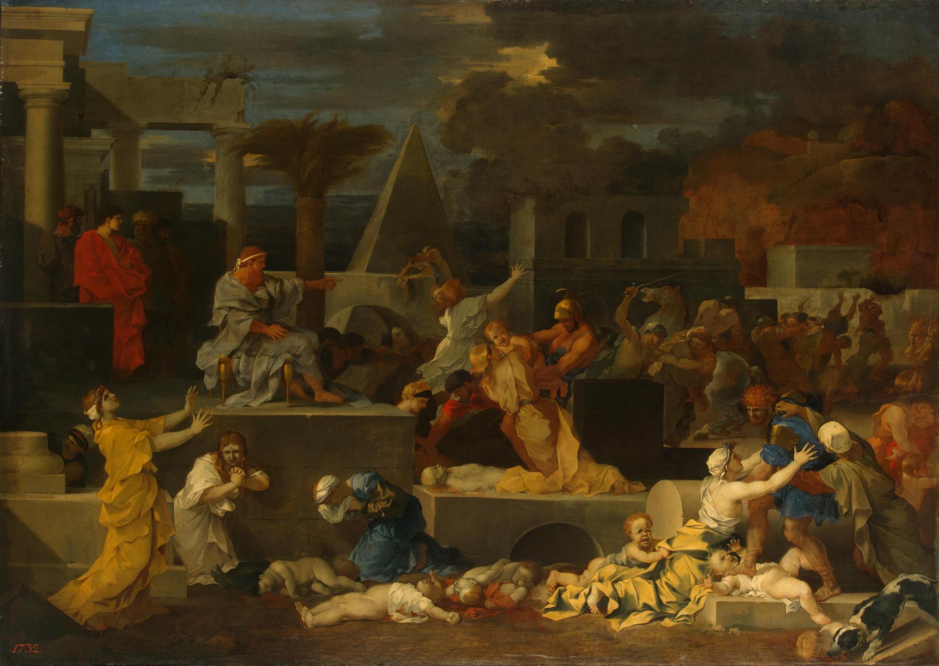 Le Massacre des Innocents - Sébastien Bourdon image 1 reproduction artisanale de tableau