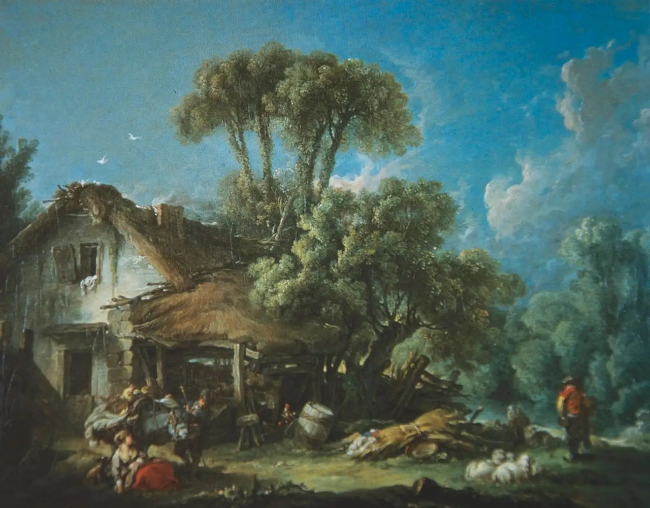 Le matin (environs de Beauvais) - François Boucher image 1 reproduction réalisée par Alpha Reproduction