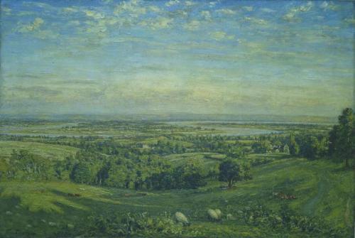 Le méandre en fer à cheval de la Severn - Philip Wilson Steer image 1 reproduction de peinture à l’huile