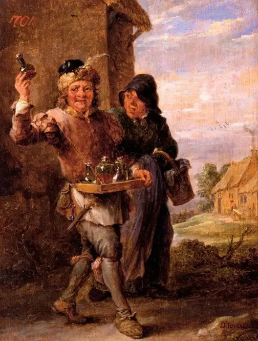 Le Médecin de campagne. - David Teniers le Jeune image 1 tableau peint à l’huile sur toile