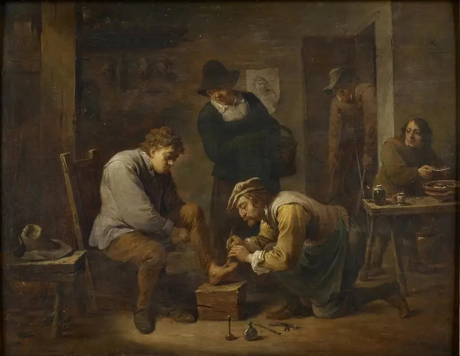 Le médecin du pied - David Teniers le Jeune