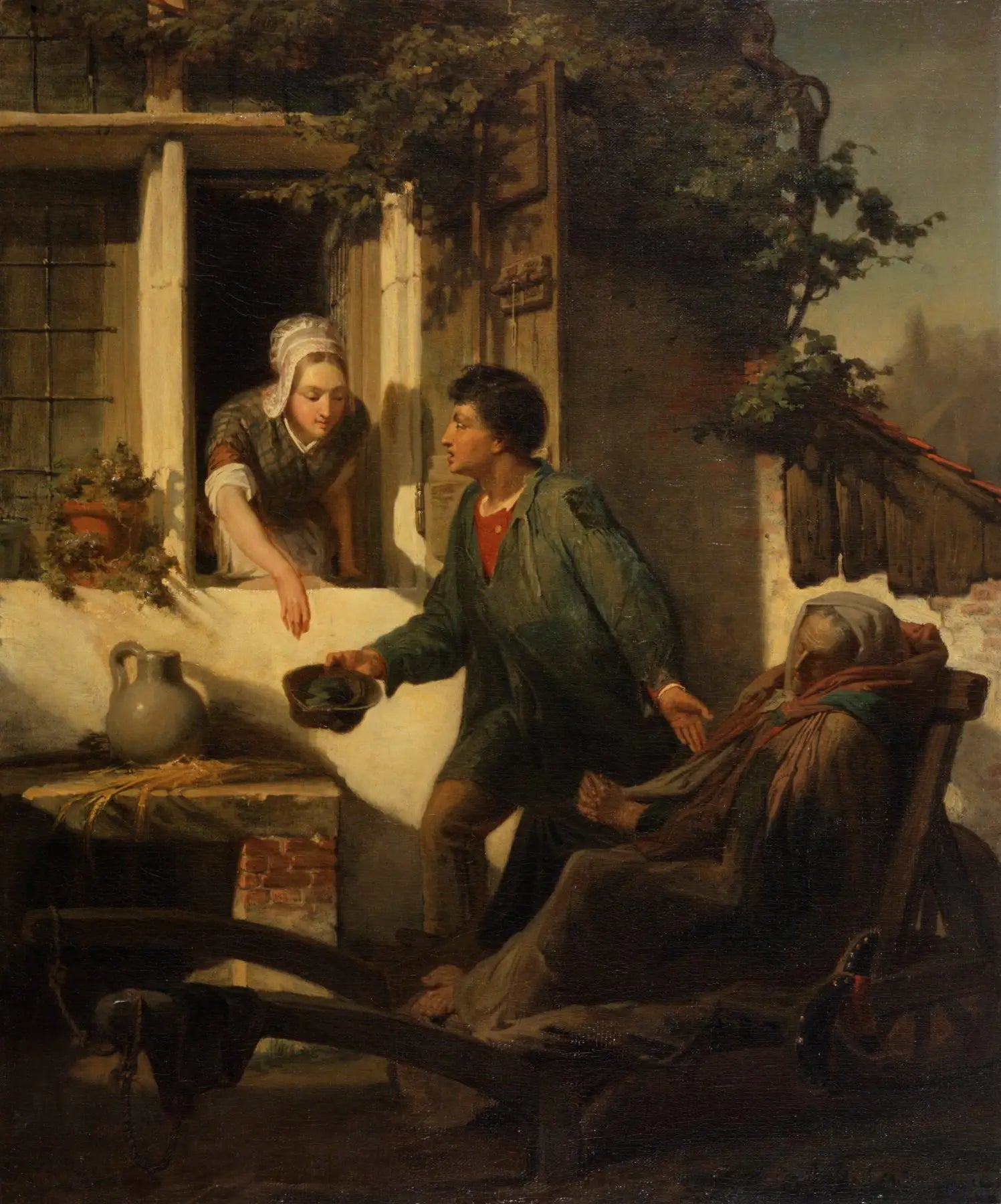 Le mendiant aveugle - Lawrence Alma-Tadema image 1 copie peinte à la main à l’huile