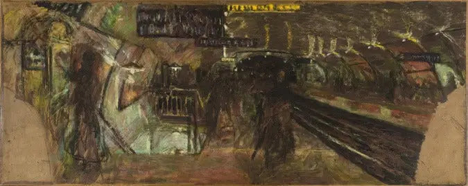 Le Métro, la station Villiers - Édouard Vuillard