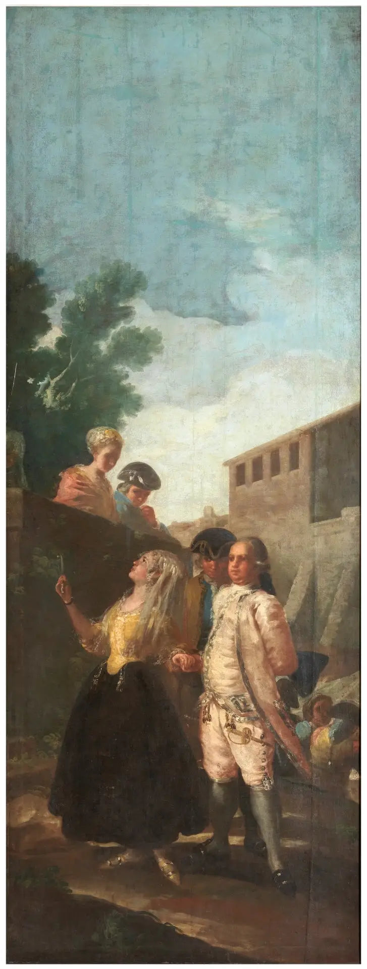 Le militaire et la dame - Francisco de Goya image 1 reproduction de peinture à l’huile