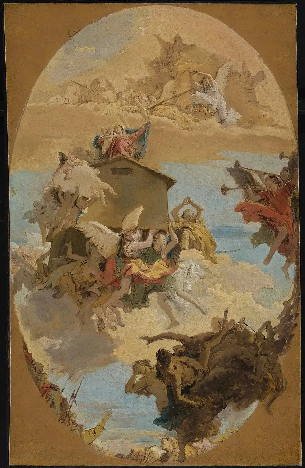 Le miracle de la Sainte Maison de Lorette - Giovanni Battista Tiepolo image 1 copie peinte à la main à l’huile