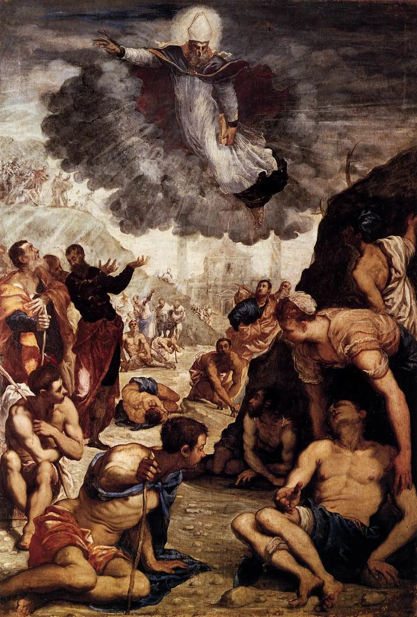 Le miracle de saint Augustin - Jacopo Tintoretto image 1 reproduction artisanale de tableau