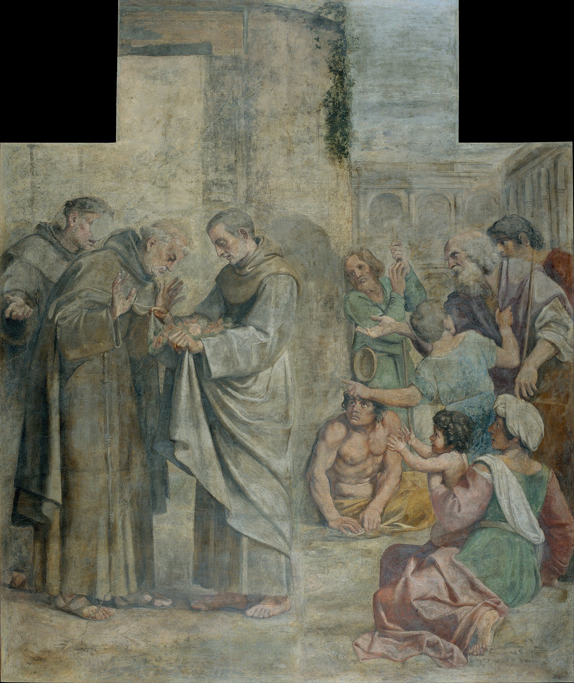 Le miracle des roses - Annibale Carracci image 1 reproduction de peinture à l’huile