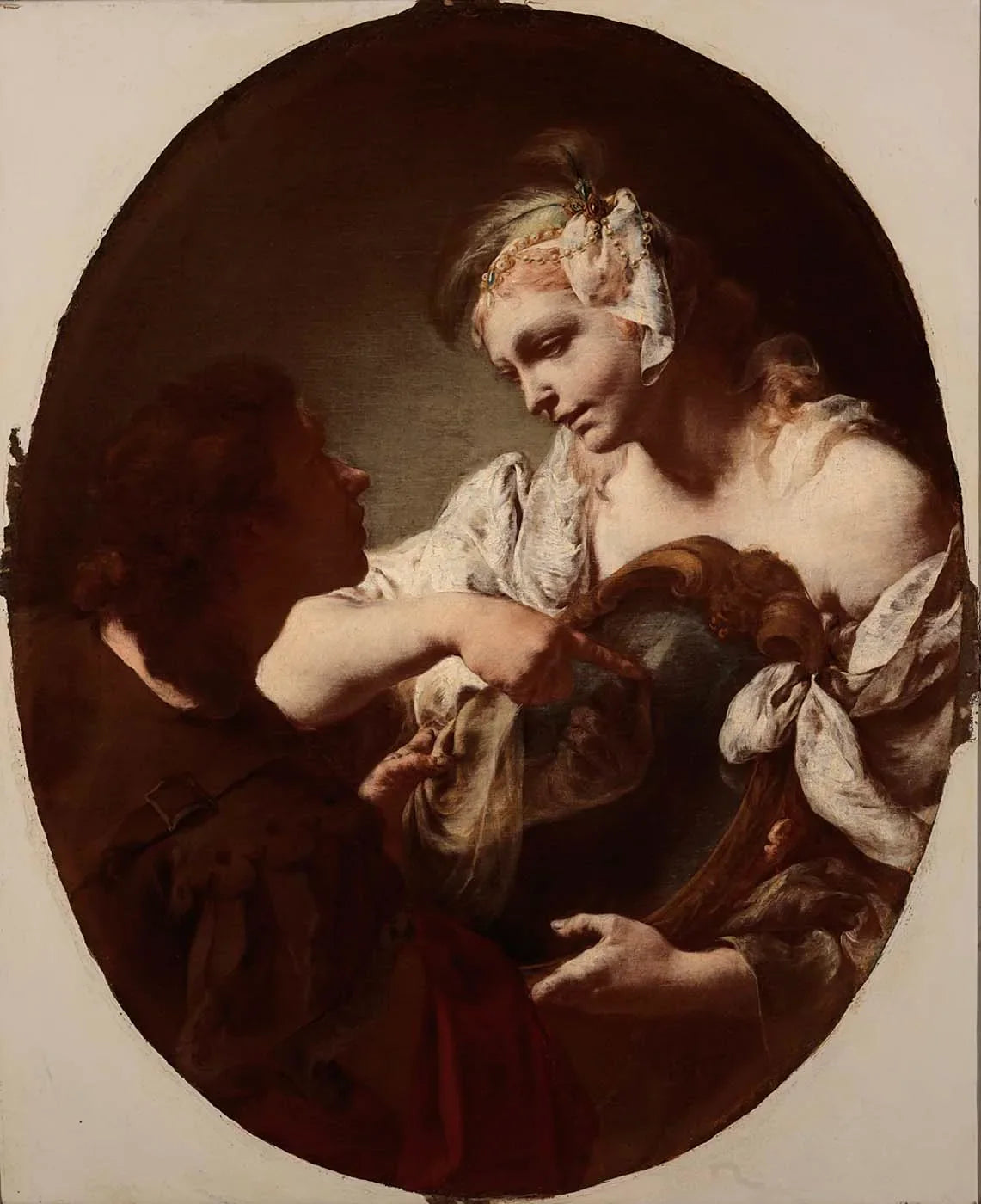 Le Miroir Magique - Giovanni Battista Piazzetta image 1 copie peinte à la main à l’huile