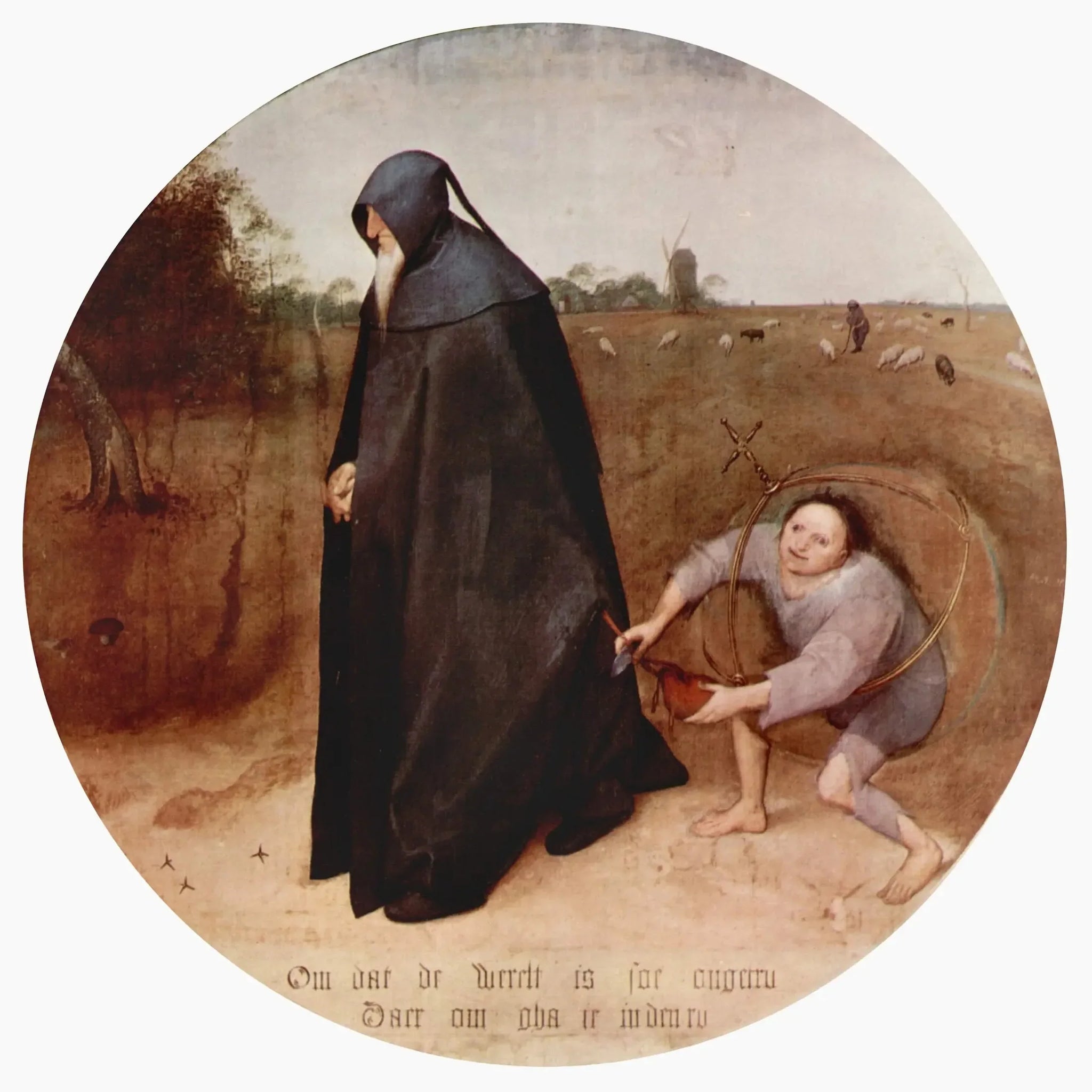Le Misanthrope - Pieter Brueghel the Elder image 1 copie peinte à la main à l’huile
