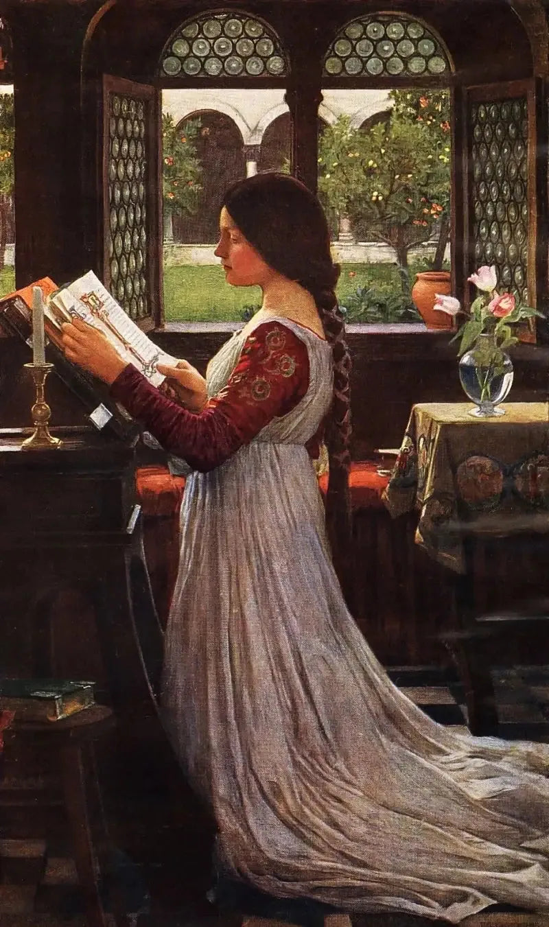 Le Missel - John William Waterhouse image 1 copie peinte à la main à l’huile