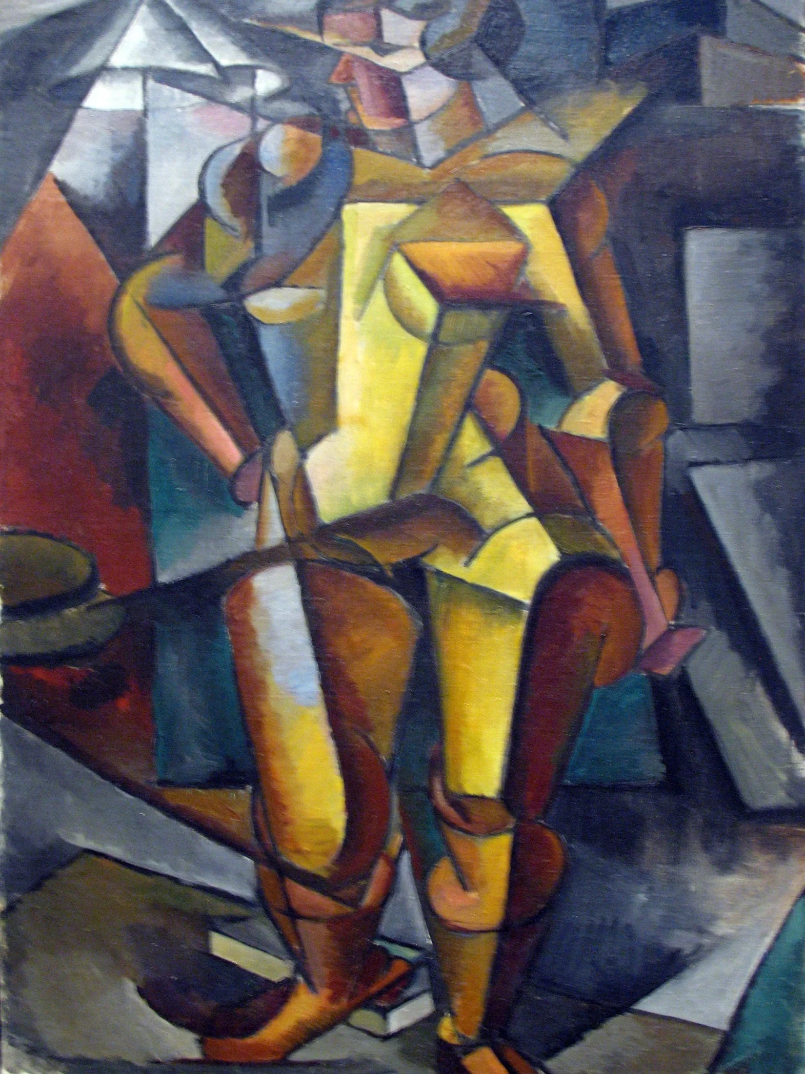 Le modèle. Figure debout. - Lioubov Popova image 1 reproduction d’œuvre d’art à l’huile