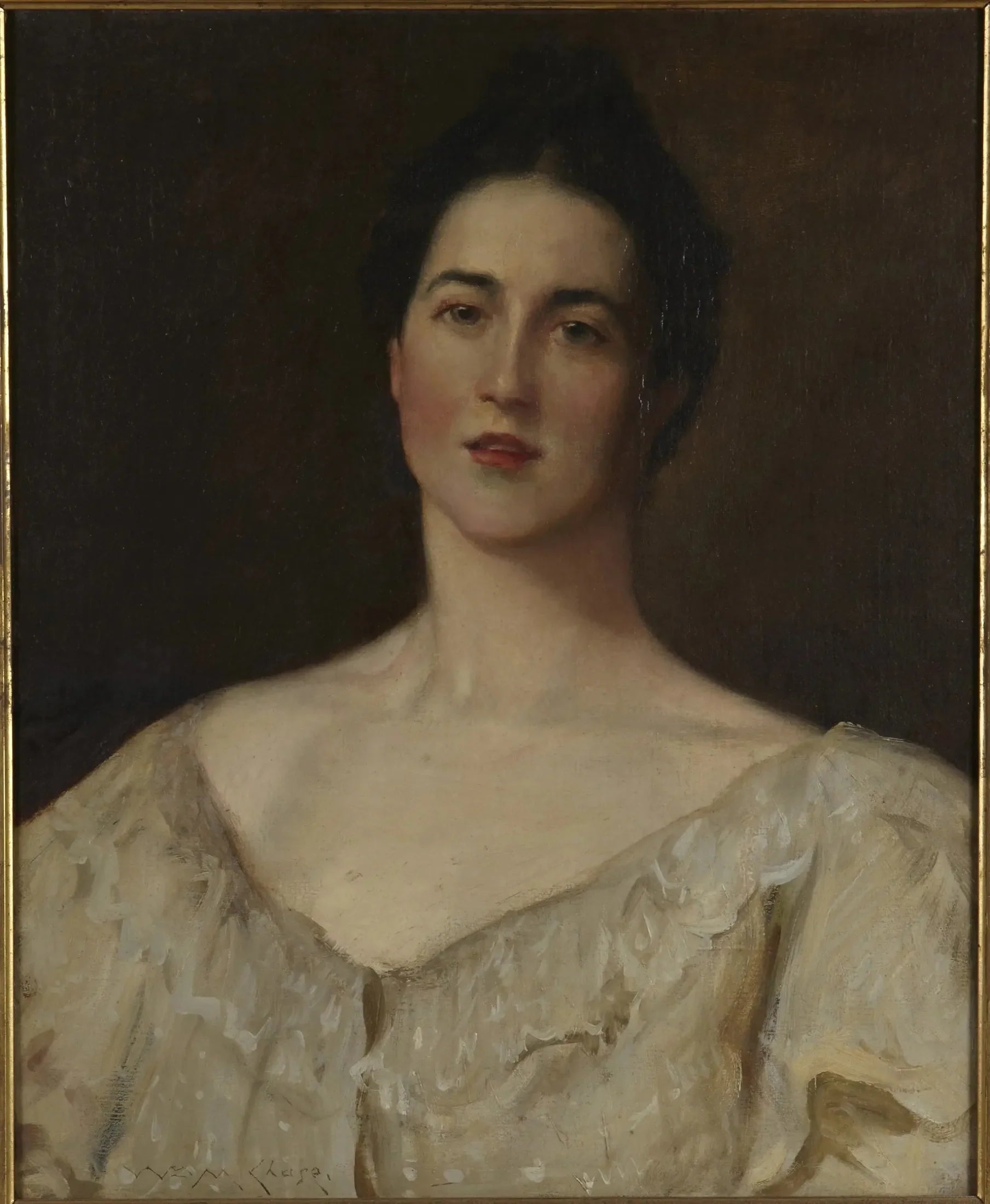 Le modèle majestueux - William Merritt Chase image 1 copie peinte à la main à l’huile