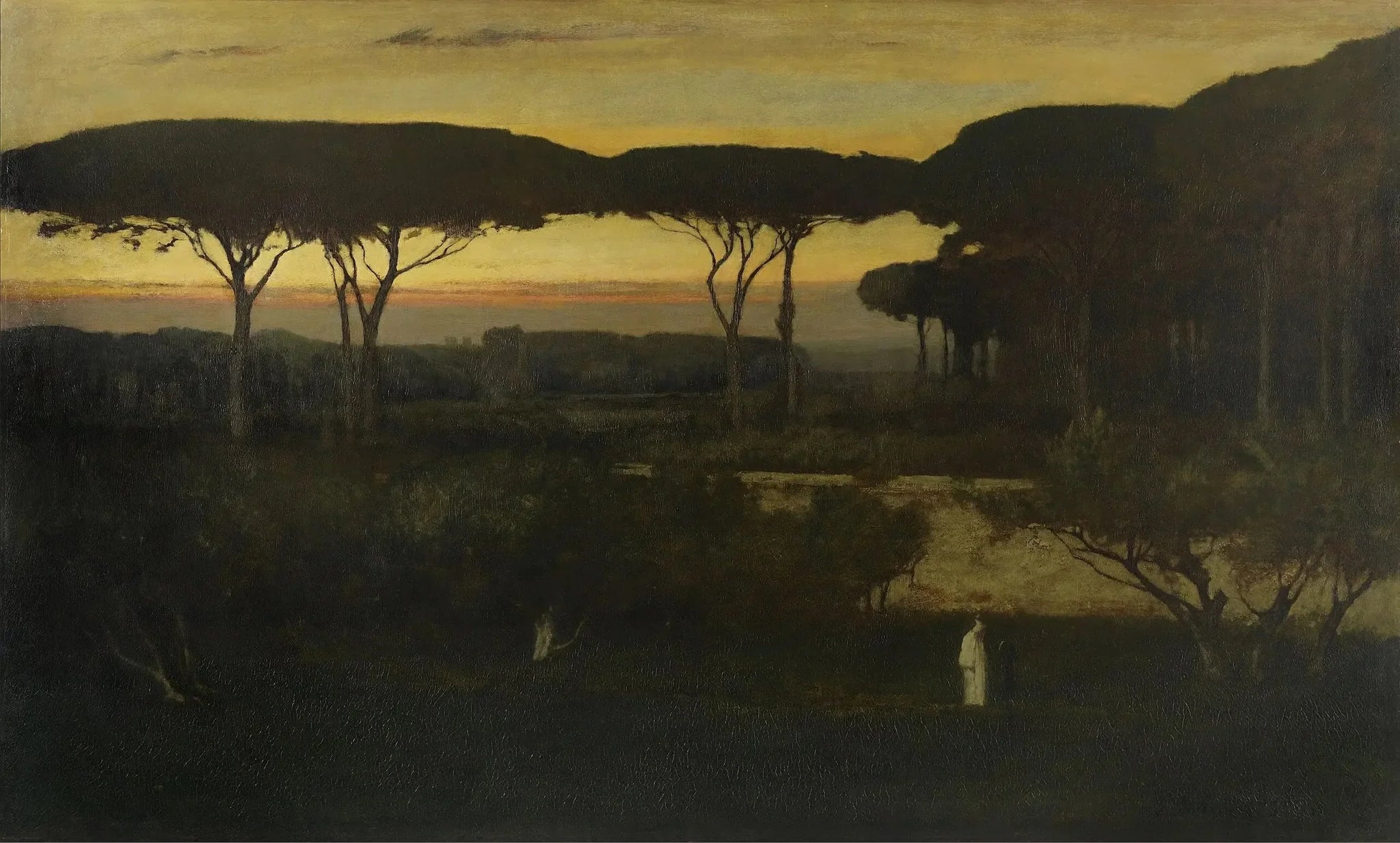 Le moine - George Inness image 1 copie peinte à la main à l’huile