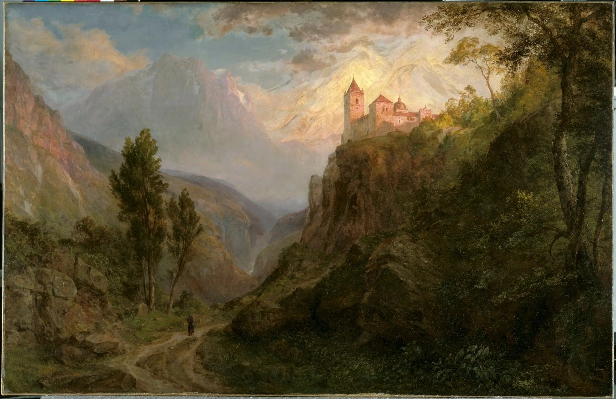 Le monastère de San Pedro (Notre-Dame des Neiges) - Frederic Edwin Church image 1 tableau peint à l’huile sur toile