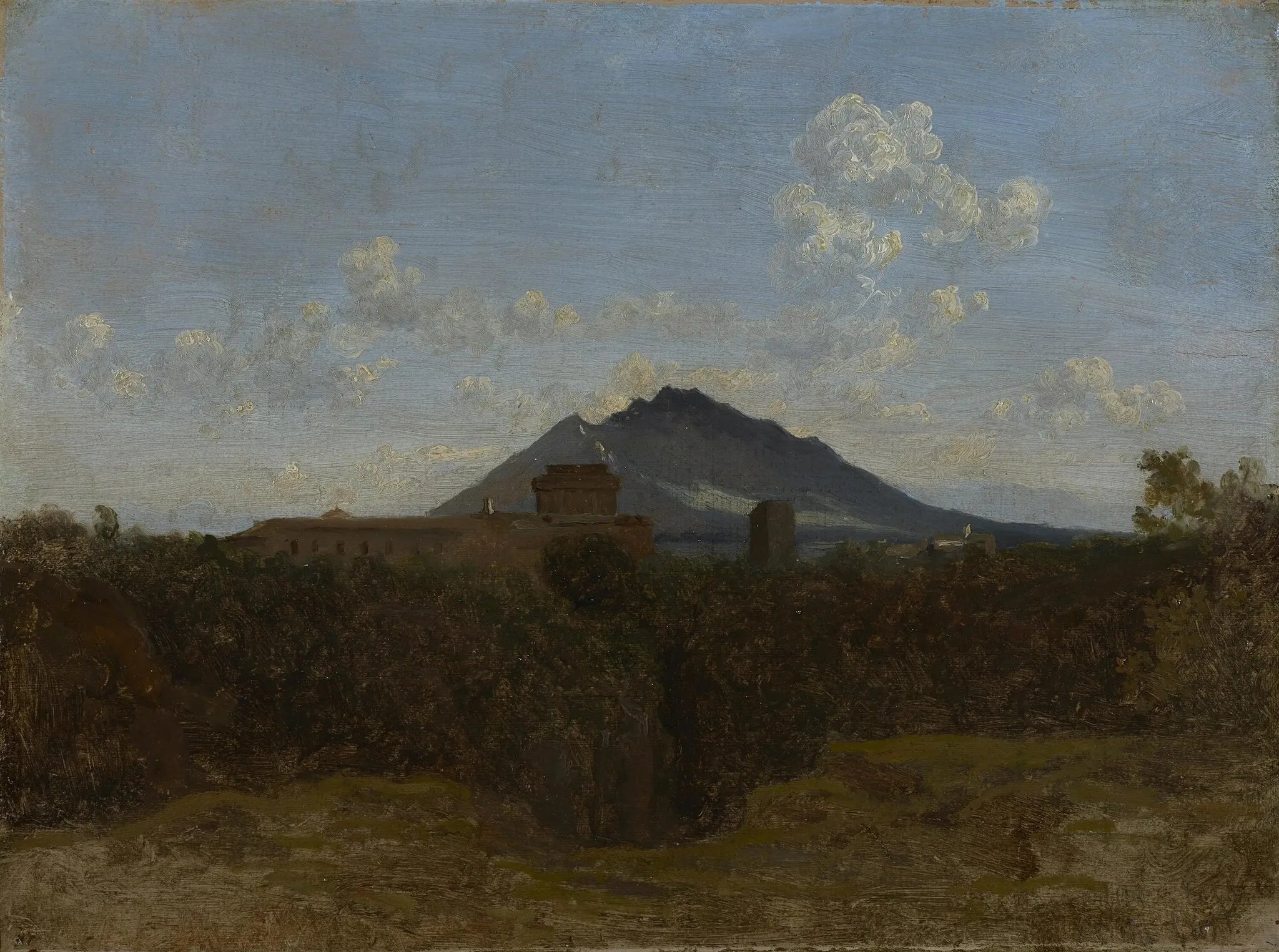 Le mont Soracte - Jean-Baptiste Camille Corot image 1 copie peinte à la main à l’huile