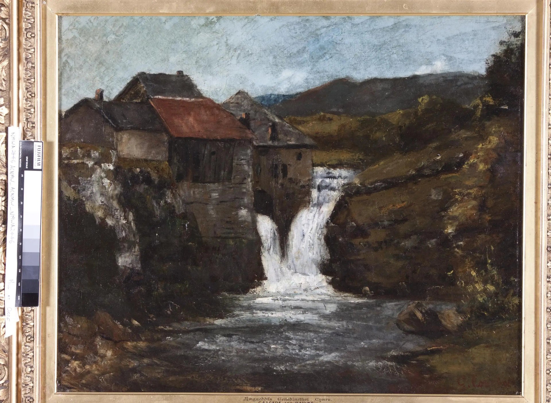 Le Moulin d'Orbe - Gustave Courbet image 1 copie peinte à la main à l’huile