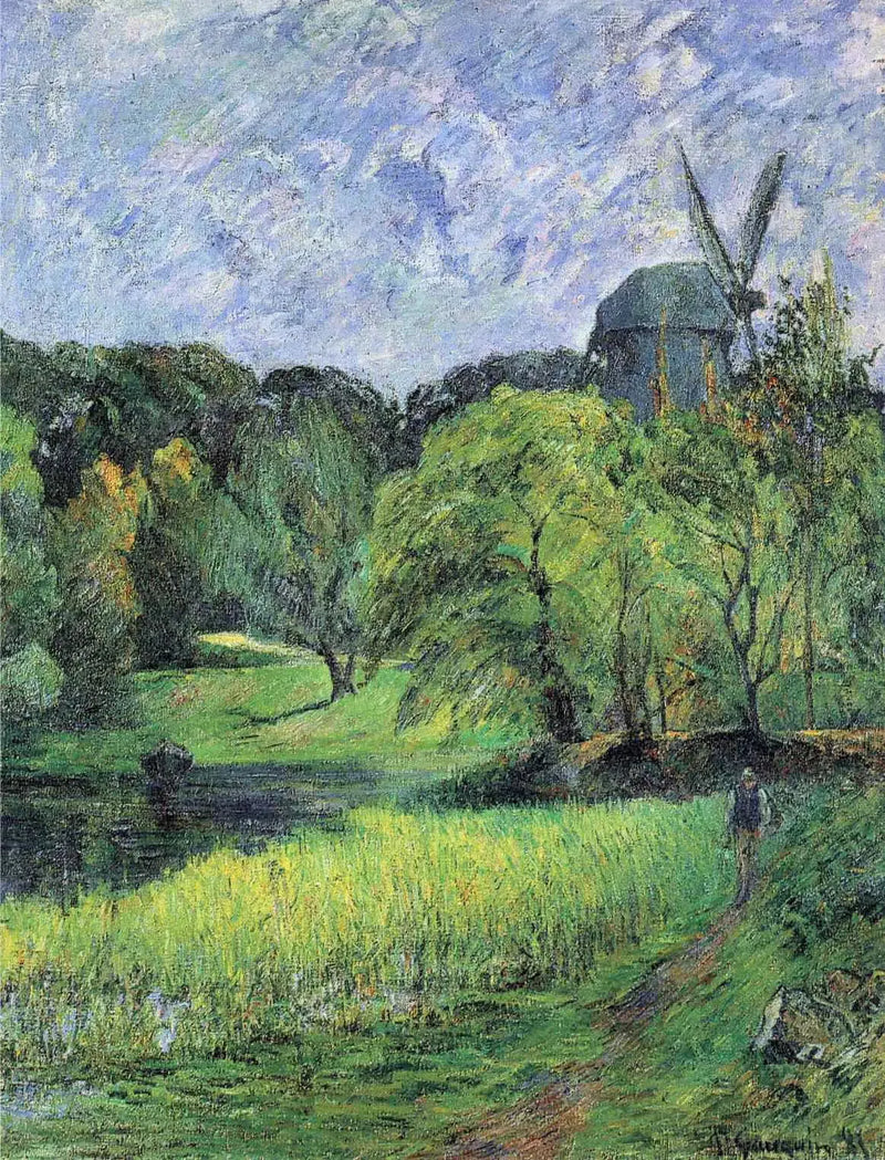 Le Moulin de la Reine dans le parc Østervold - Paul Gauguin