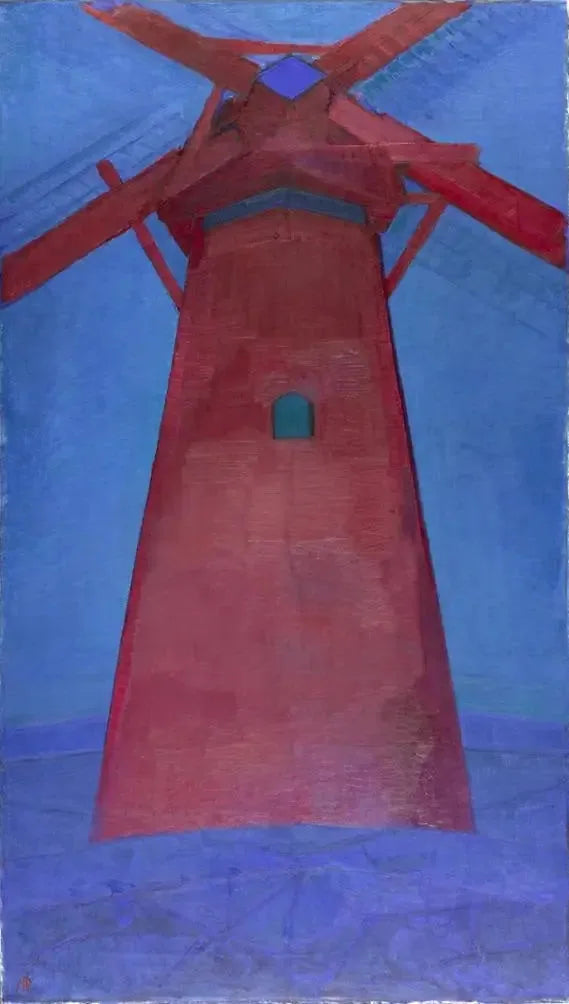 Le Moulin Rouge - Piet Mondrian image 1 copie peinte à la main à l’huile