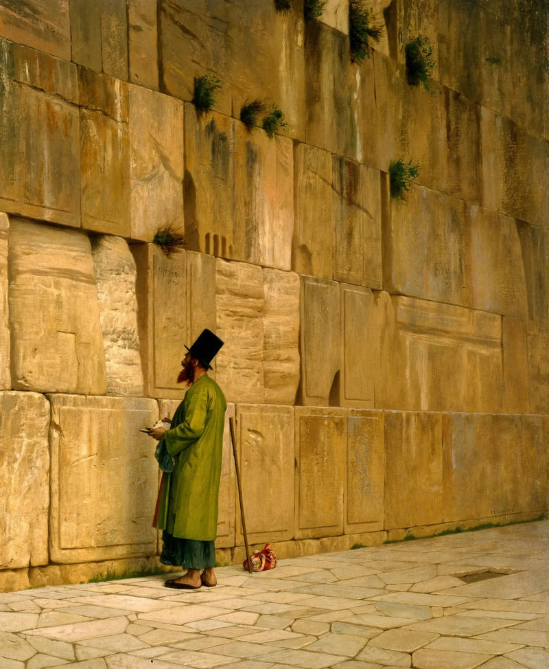 Le Mur de Salomon, dit aussi Le mur des lamentations - Jean-Léon Gérôme