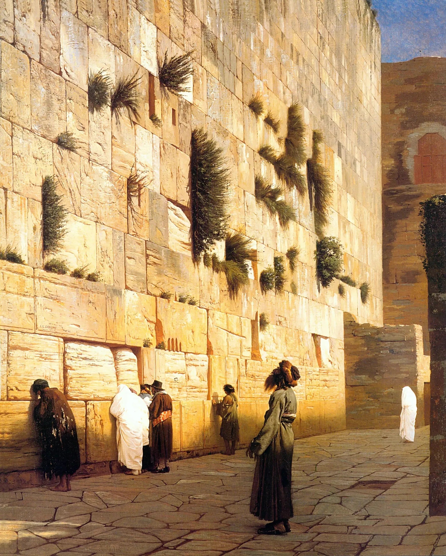 Le Mur de Salomon - Jean-Léon Gérôme image 1 reproduction de peinture à l’huile