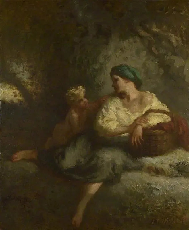 Le murmure - Jean-François Millet image 1 reproduction réalisée par Alpha Reproduction