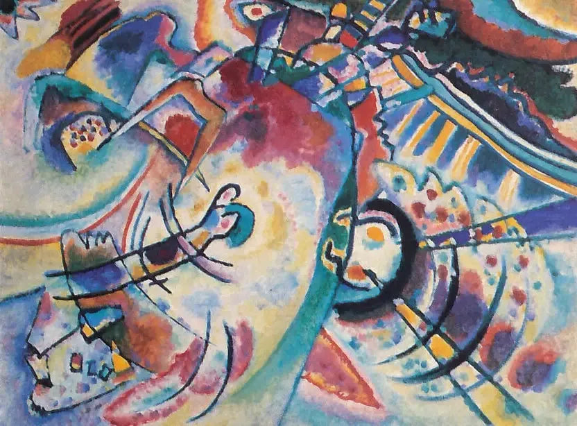 Le Naïf (Résumé) - Vassily Kandinsky image 1 copie de tableau peinte à la main
