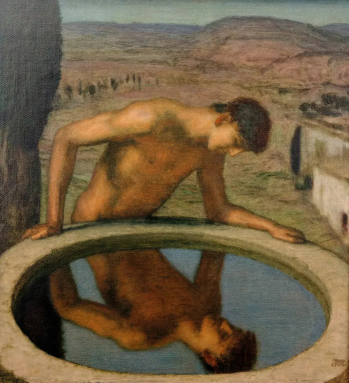 Le Narziss - Franz Von Stuck image 1 tableau peint à l’huile sur toile