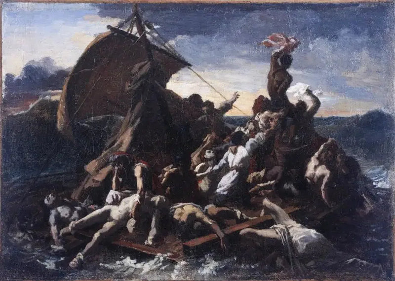 Le naufrage du radeau de la Méduse, esquisse - Théodore Géricault