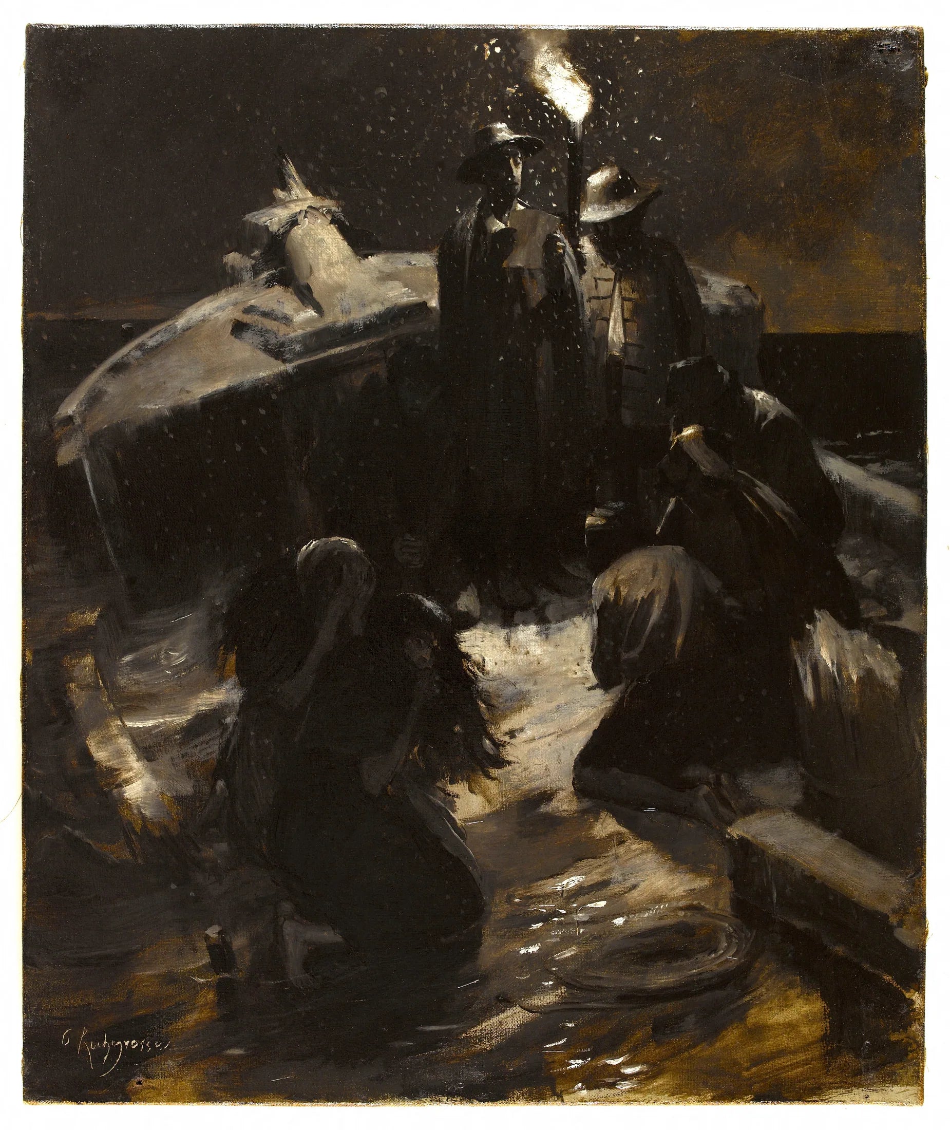 Le Naufrage - Georges-Antoine Rochegrosse image 1 copie peinte à la main à l’huile