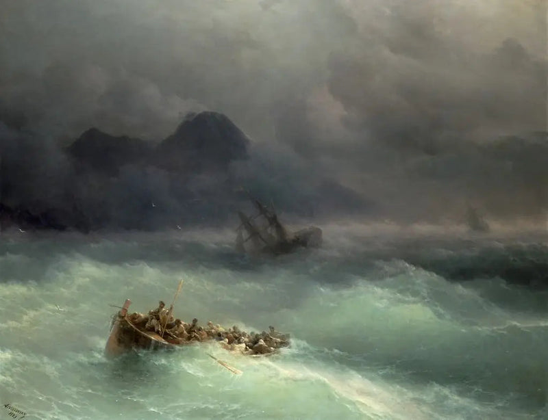 Le naufrage - Ivan Aïvazovski