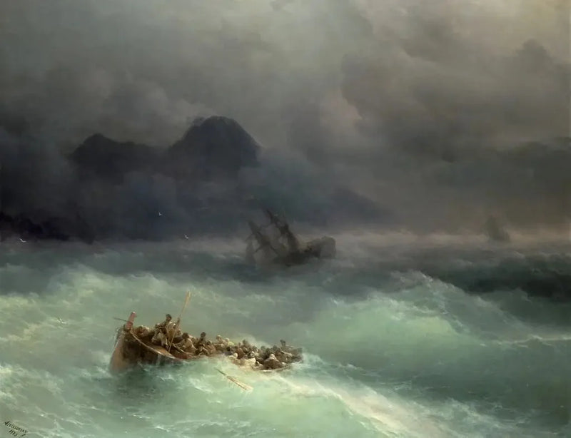 Le naufrage - Ivan Aïvazovski