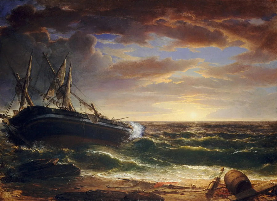Le navire échoué - Asher Brown Durand