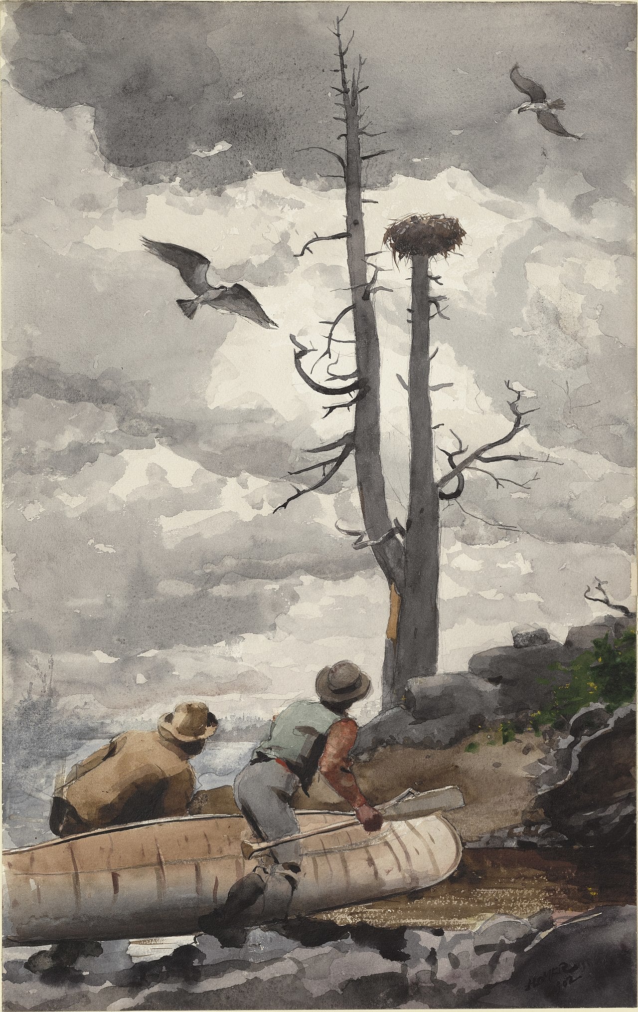 Le Nid d'Aigle - Winslow Homer image 1 reproduction d’œuvre d’art à l’huile