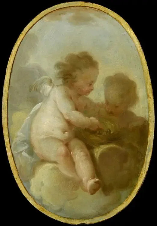 Le Nid d'oiseaux - Jean-Honoré Fragonard image 2 reproduction artisanale de tableau